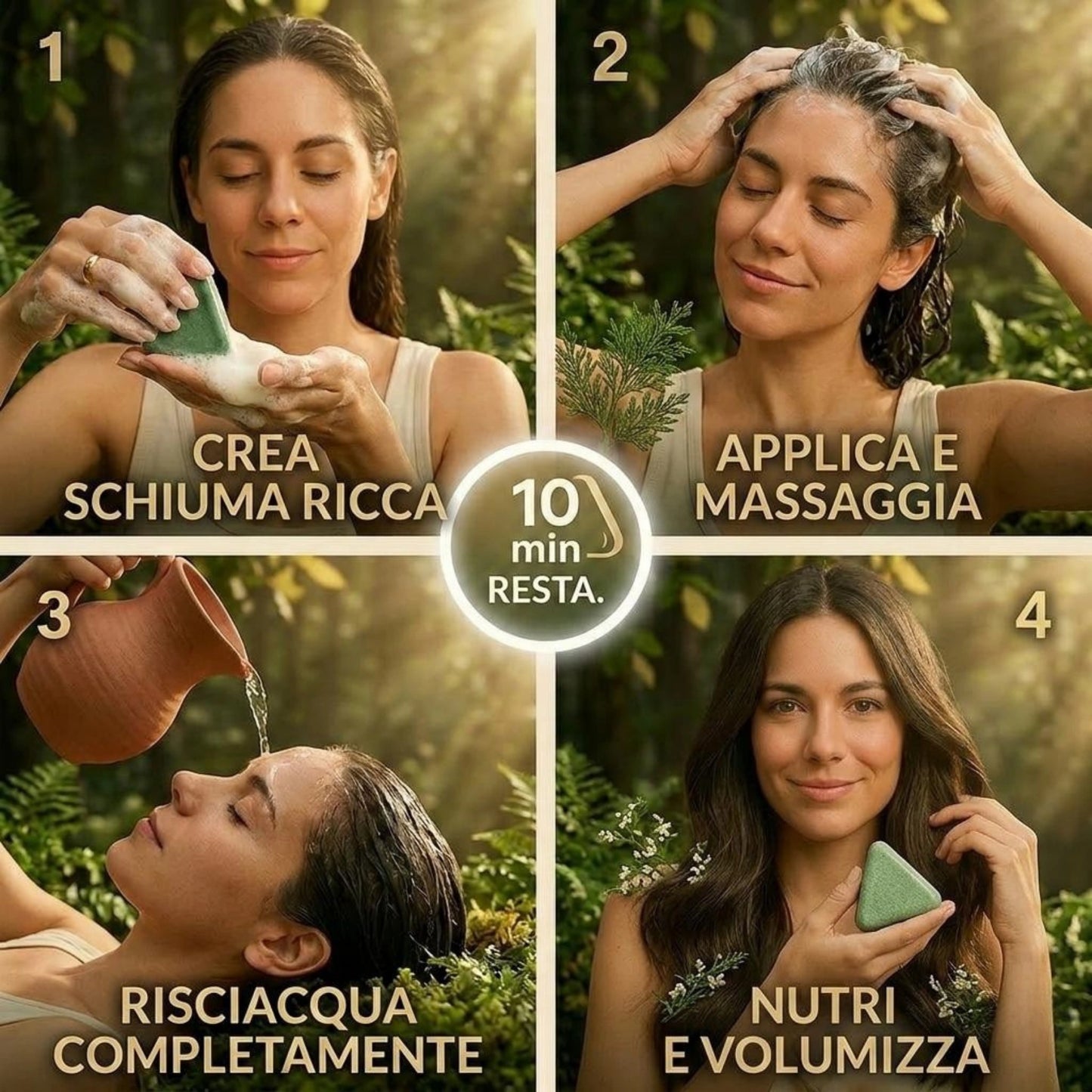 Trattamento Solido Artigianale: Anti-Caduta, Crescita e Anti-Forfora | 100% Naturale