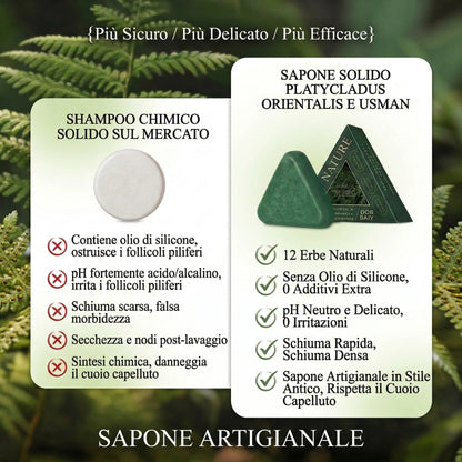 Trattamento Solido Artigianale: Anti-Caduta, Crescita e Anti-Forfora | 100% Naturale