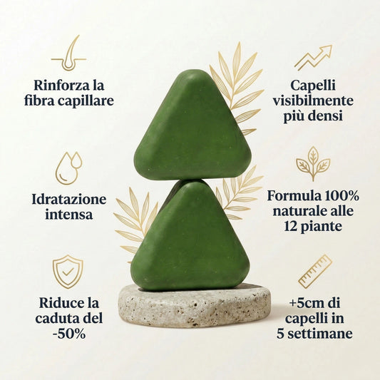 Shampoo-Sapone anticaduta | 12 piante coreane naturali